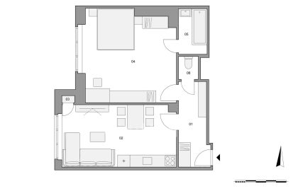 למכירה בפראג 6 דירת 2+KK בגודל 51 מ"ר